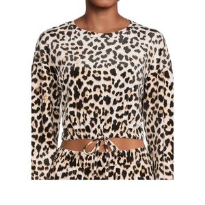 Velour Cheetah Pajama Set